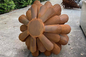 Garden Art Outdoor Ornaments Corten Steel Rusty Pine Cone Sculpture