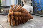 Garden Art Outdoor Ornaments Corten Steel Rusty Pine Cone Sculpture
