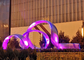 OEM Outdoor Light Ribbon Stainless Steel Abstract Sculpture