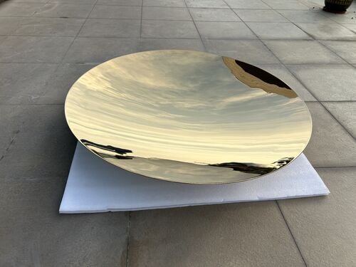 সর্বশেষ কোম্পানি ব্লগ সম্পর্কে রেডিয়েন্স ভাস্কর্য - স্টেইনলেস স্টীল কনকভ মিরর আর্ট