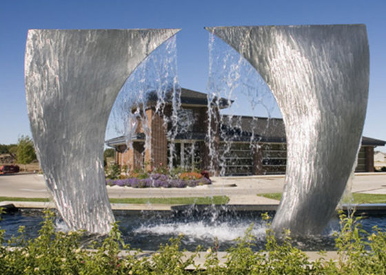 ভালো দাম আবহাওয়া প্রতিরোধী স্টেইনলেস স্টীল জল বৈশিষ্ট্য কাস্টমাইজড আকার গ্রহণযোগ্য অনলাইন