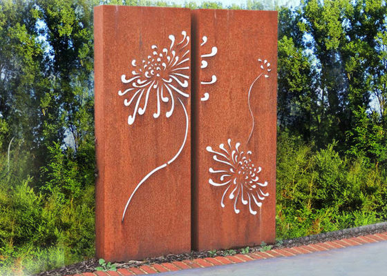 ভালো দাম ইন্ডোর বহিরঙ্গন সজ্জা 120cm উচ্চতা জন্য Corten ইস্পাত মেটাল ওয়াল ভাস্কর্য অনলাইন