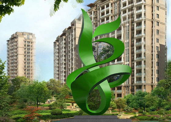 ভালো দাম বিল্ডিং জন্য সবুজ আঁকা সমসাময়িক খালেদা মেটাল ভাস্কর্য সারাংশ অনলাইন