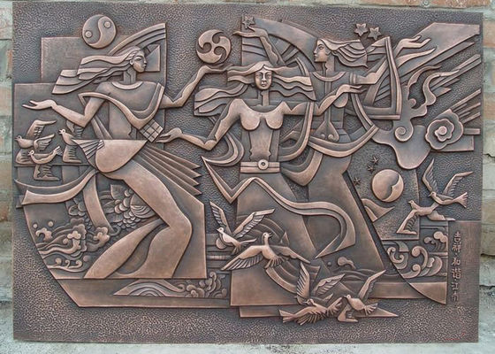 ভালো দাম ক্লাসিক্যাল স্টাইল ওয়াল আর্ট ব্রোঞ্জ রিলিফ কাস্টিং সারফেস এন্টি জারা শেষ অনলাইন