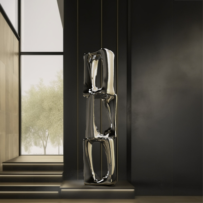 Discover The Transformative Nature Of Refraction With Towers Of Refraction Stainless Steel Sculpture