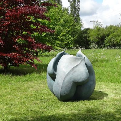 ভালো দাম ক্লাসিক আলংকারিক বড় বাগান ধাতু ব্রোঞ্জ ল্যান্ডস্কেপ ভাস্কর্য ফুলের কুঁড়ি অনলাইন