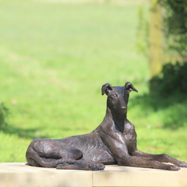 Custom Pet Memento Statue Bronze Copper Dog Sculpture  Classic Style