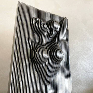 ভালো দাম ভাস্কর্য নকশা প্রস্তুতকারক আধুনিক প্রাচীর সজ্জা ইস্পাত ভাস্কর্য ধাতু মূর্তি শিল্পকর্ম অনলাইন