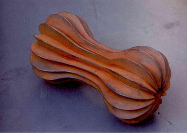 ভালো দাম ইন্ডোর সজ্জা মেটাল কর্টেন ইস্পাত ভাস্কর্য রস্টি ক্র্যাফট Dumbbell আকার অনলাইন