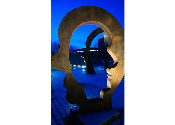 ভালো দাম বড় কার্টেন ইস্পাত ধাতু উদ্যান আউটডোর জন্য আর্ট ভাস্কর্য অনলাইন