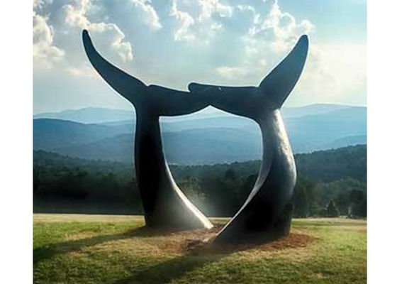 ভালো দাম আউটডোরের জন্য 250 সেন্টিমিটার উচ্চতা ফোর্সিং ব্রোঞ্জ তিমির ভাস্কর্য অনলাইন