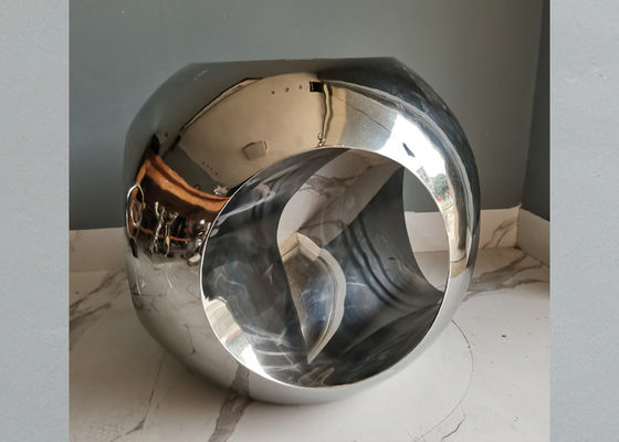Polished 45cm 316 Stainless Steel Ball Sculpture For Home Decor