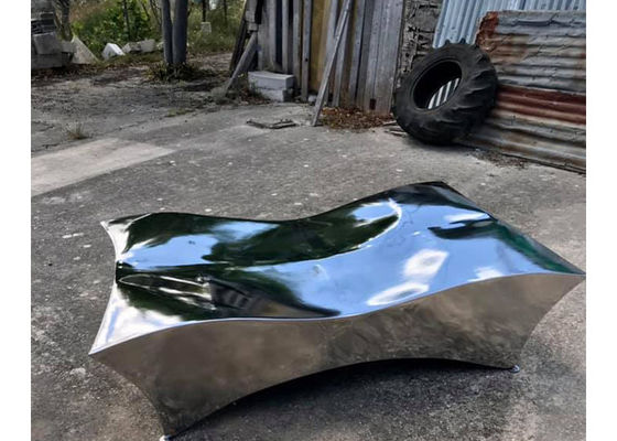 ভালো দাম SS316 মেটাল টেবিল ভাস্কর্য বাগান সজ্জা জন্য 100cm উচ্চতা অনলাইন