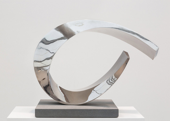 OEM Abstract Polished 316 Stainless Steel Modern Sculpture For Indoor Decor