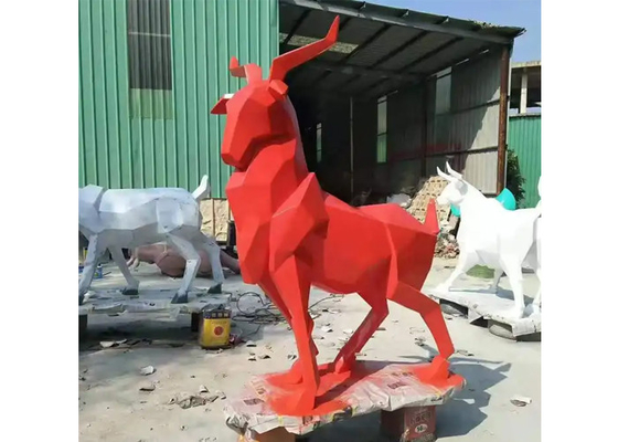 ভালো দাম আধুনিক পাবলিক আর্ট পশু হরিণ বহিরঙ্গন ফাইবারগ্লাস ভাস্কর্য জীবন আকার অনলাইন