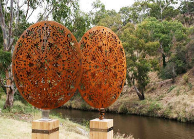 ভালো দাম মদ স্টাইল Corten ইস্পাত ভাস্কর্য জারা স্থিতিশীল কাস্টমাইজড আকার অনলাইন