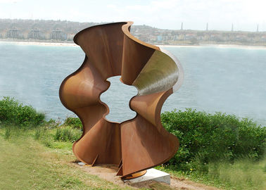 ভালো দাম বহিরঙ্গন ফুল আকার Corten ইস্পাত ভাস্কর্য আধুনিক জন্য আধুনিক শৈলী অনলাইন