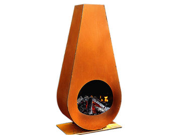 ভালো দাম Outdoor সজ্জা 80cm উচ্চতা জন্য Tumbler বৈশিষ্ট্য Corten ইস্পাত ফায়ার Pit অনলাইন