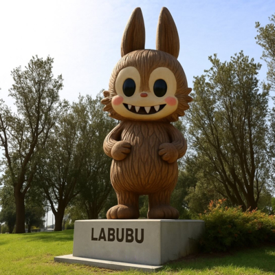 ভালো দাম Garden Decoration Toy Art Fiberglass Labubu Sculpture অনলাইন