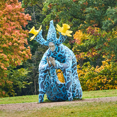 ভালো দাম Large Outdoor Botanical Sculpture - Fiberglass Nature-Themed Art Installation for Gardens অনলাইন