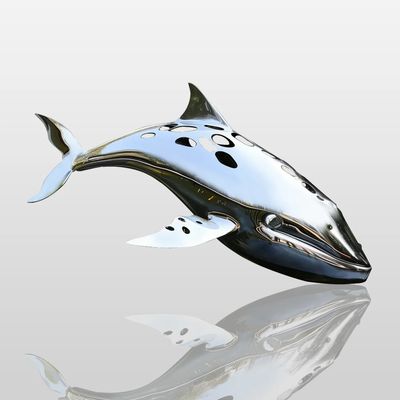 ভালো দাম Customized Hollow-Out Leaping Whale Art Statue, Outdoor Water Feature Centerpiece অনলাইন