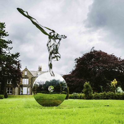 ভালো দাম Custom Landscape Modern Stainless Steel Statue for Decoration Exhibition অনলাইন
