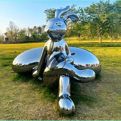 ভালো দাম Cartoon Animal Character Sculpture Decoration Stainless Steel Mirror Polished Statue অনলাইন