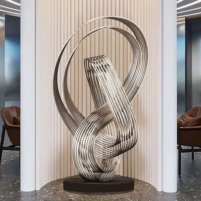 ভালো দাম Abstract Metal Floor Sculpture Modern Indoor Stainless Steel Art Piece অনলাইন
