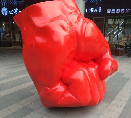 ভালো দাম কাস্টম ডেকোরেটিভ গ্লাস ফাইবার মুষ্টি ভাস্কর্য লাইফ সাইজ ভাস্কর্য ধাতব মূর্তি প্রস্তুতকারক / কারখানা অনলাইন