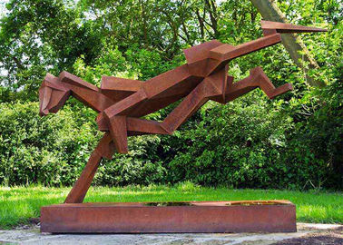 ভালো দাম Corten ইস্পাত বেস সঙ্গে পাবলিক আর্ট বিলাসিতা স্টেইনলেস স্টীল বহিরঙ্গন ভাস্কর্য অনলাইন