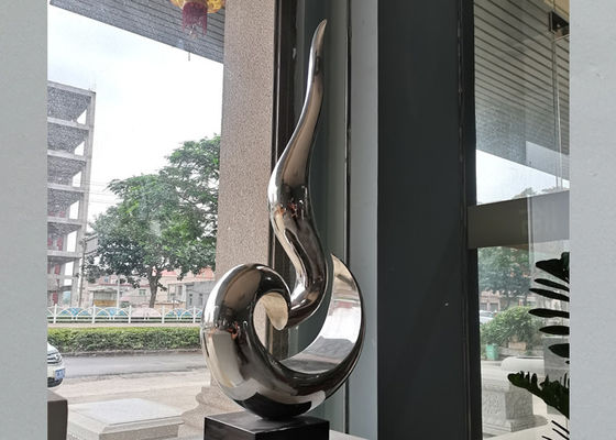 ভালো দাম গৃহ সজ্জার জন্য সমসাময়িক পালিশ স্টেইনলেস স্টিল ভাস্কর্য OEM অনলাইন
